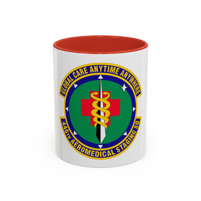 446 Aeromedical Staging Squadron AFRC (U.S. Air Force) Accent Coffee Mug