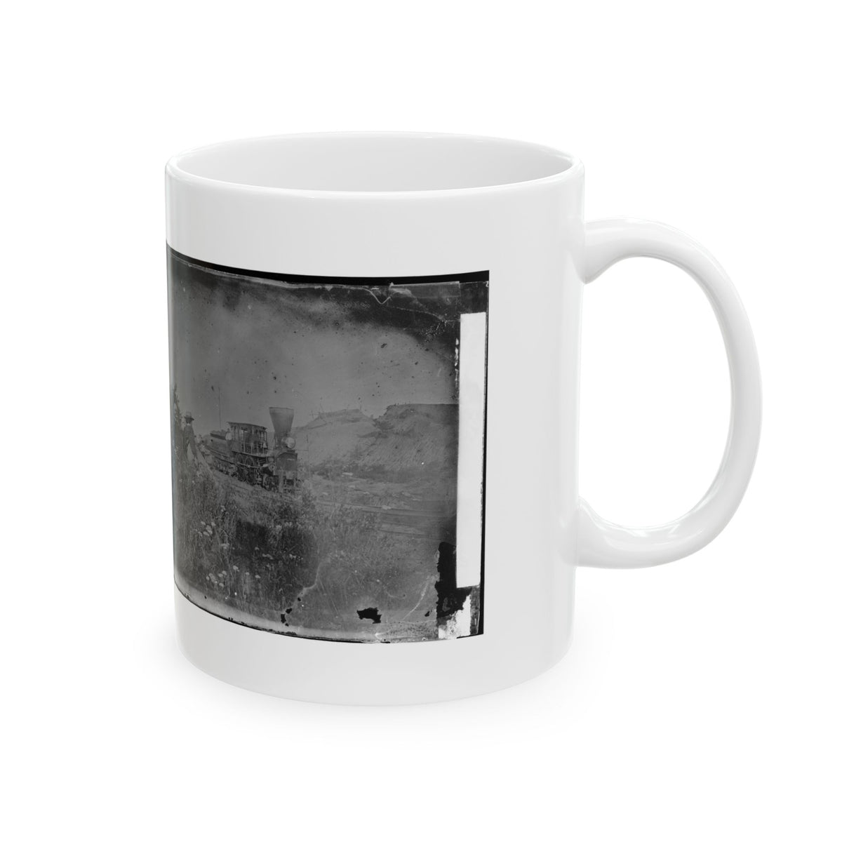Virginia. Locomotive On The Orange & Alexandria Railroad (U.S. Civil War) White Coffee Mug