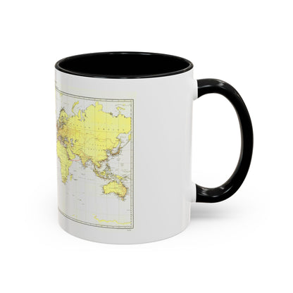 Submarine Cables of the World (1896) (Map) Accent Coffee Mug