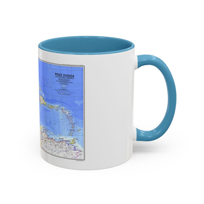 Central America & West Indies(1981) (Map) Accent Coffee Mug