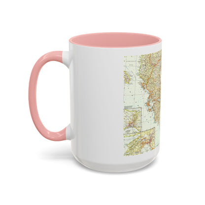 Greece and the Aegean (1958) (Map) Accent Coffee Mug
