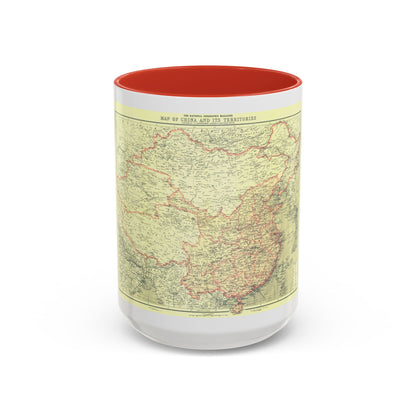 China and its Territories (1912) (Map) Accent Coffee Mug