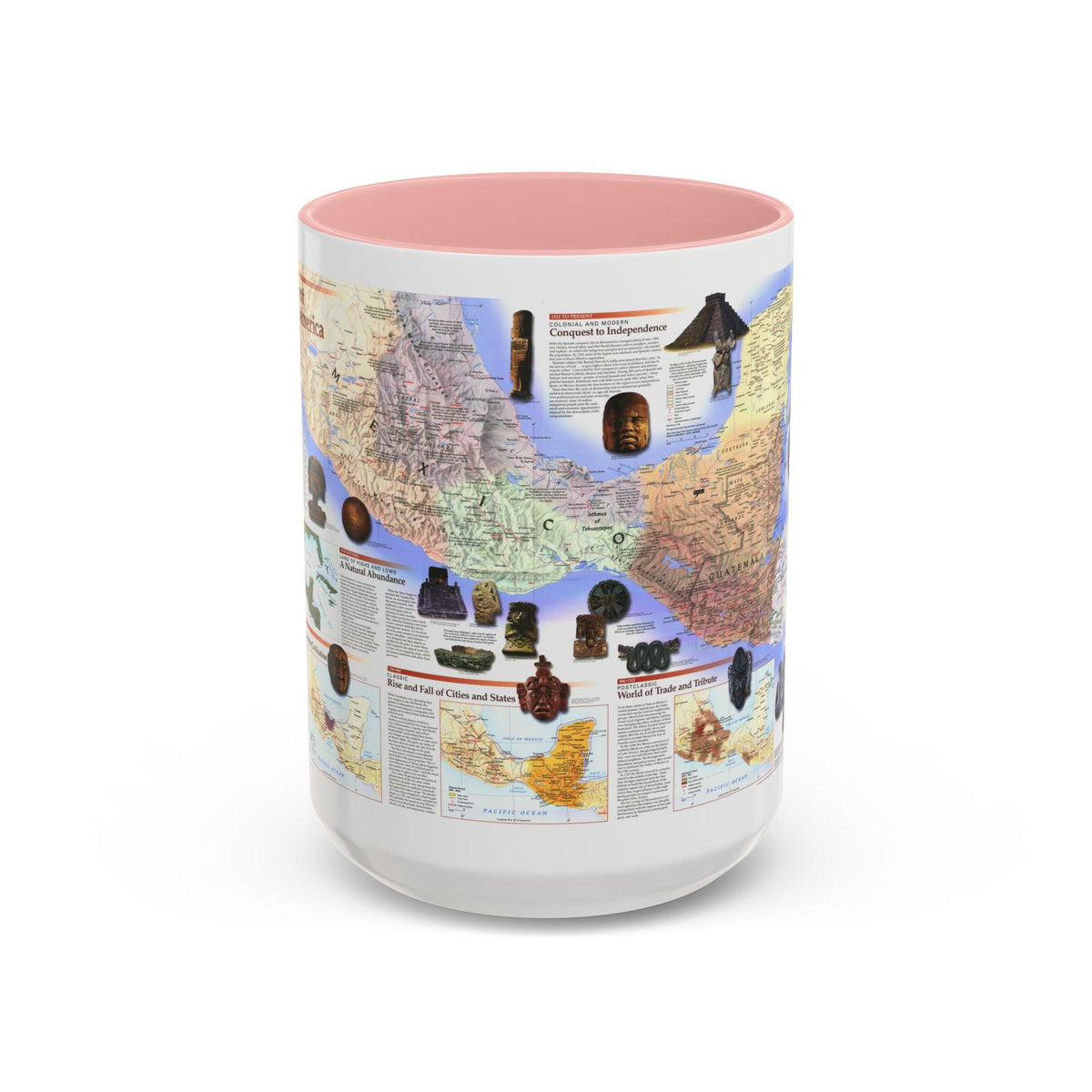 North America - Ancient Mesoamerica (1997) (Map) Accent Coffee Mug