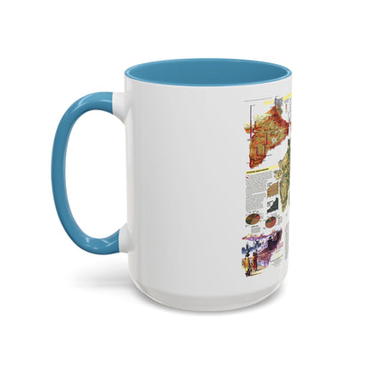 India (1997) (Map) Accent Coffee Mug