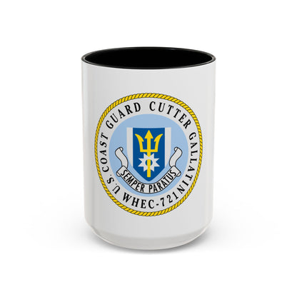 US Coast Guard Cutter Gallatin WHEC 721 (U.S. Coast Guard) Accent Coffee Mug