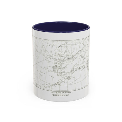 Alaska - Sketch Map (1891) (Map) Accent Coffee Mug