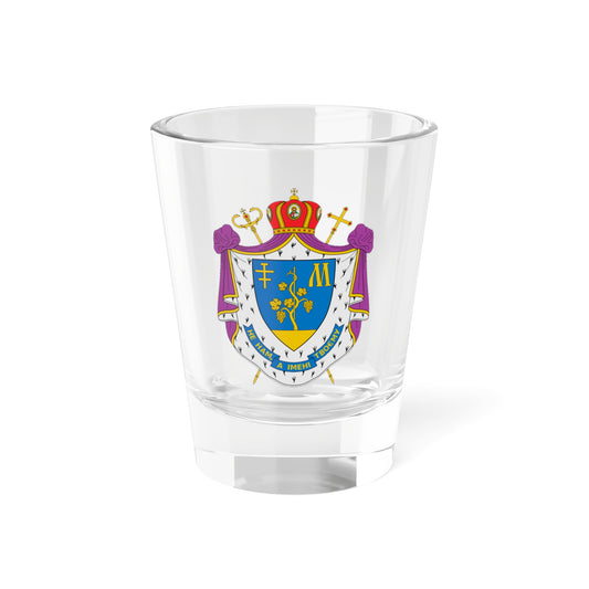 Coat of arms of Hlib Lonchyna (Ukraine) (Coat of Arms) Shot Glass 1.5oz