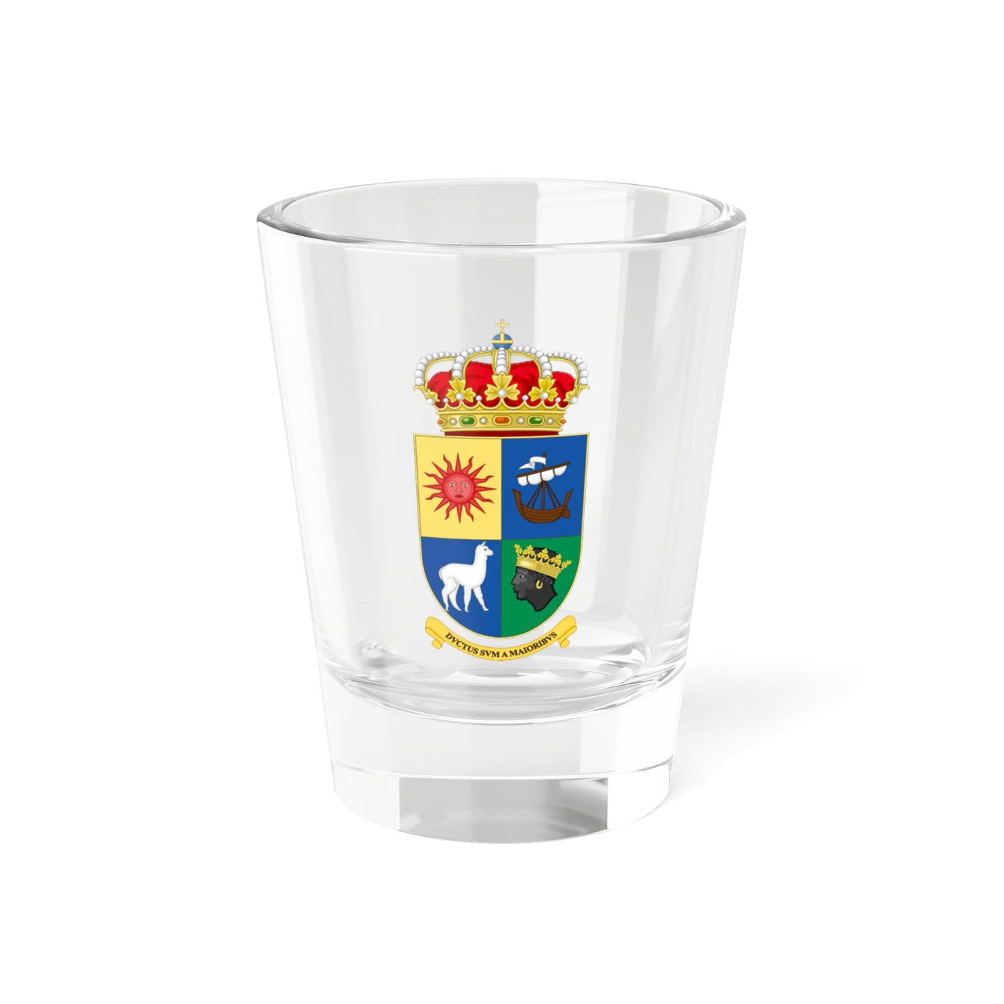 Escudo Real Afroboliviano (Bolivia) (Coat of Arms) Shot Glass 1.5oz