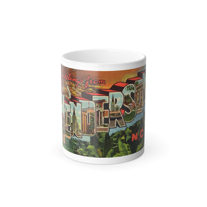 Greetings from Henderson N C (Greeting Postcards) Color Changing Mug 11oz