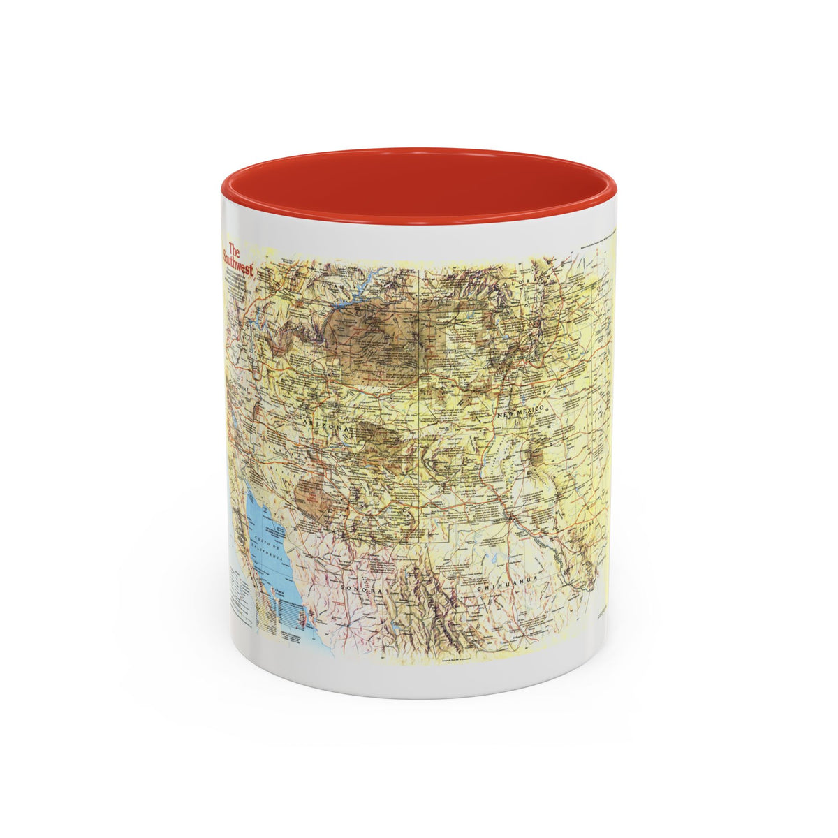 USA - Southwest 1 (1982) (Map) Accent Coffee Mug