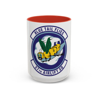 37th Airlift Squadron (U.S. Air Force) Accent Coffee Mug