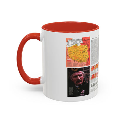 Poland - The Face and Faith 1 (1982) (Map) Accent Coffee Mug