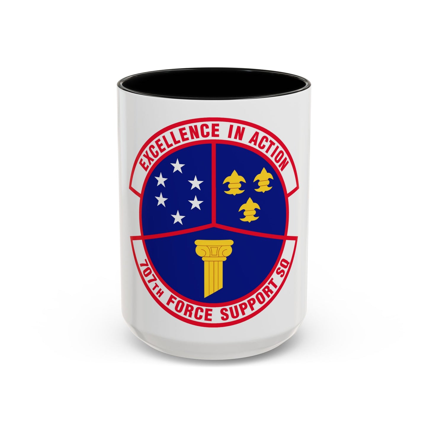 707 Force Support Squadron AFISRA (U.S. Air Force) Accent Coffee Mug