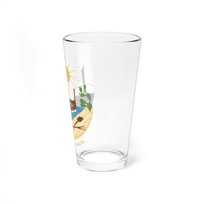 Emblem of Malta 1975-1988 (Malta) (Coat of Arms) Pint Glass 16oz