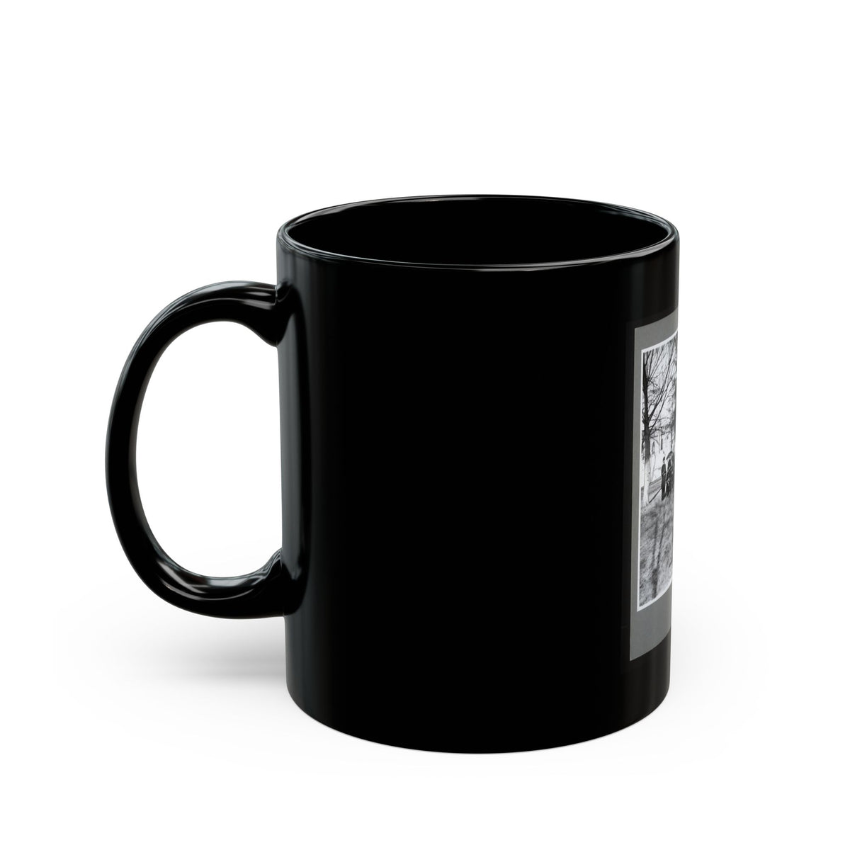Band Group Seated Behind Their Instruments (U.S. Civil War) Black Coffee Mug