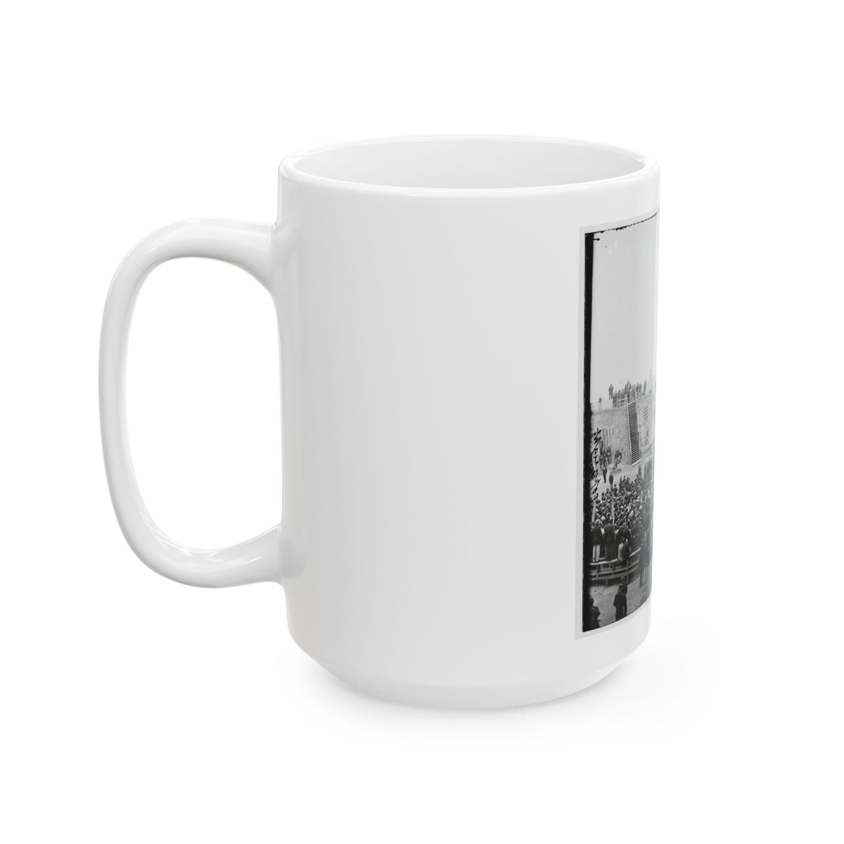 Charleston, S.C. Crowd Inside Fort Sumter; Another View (U.S. Civil War) White Coffee Mug