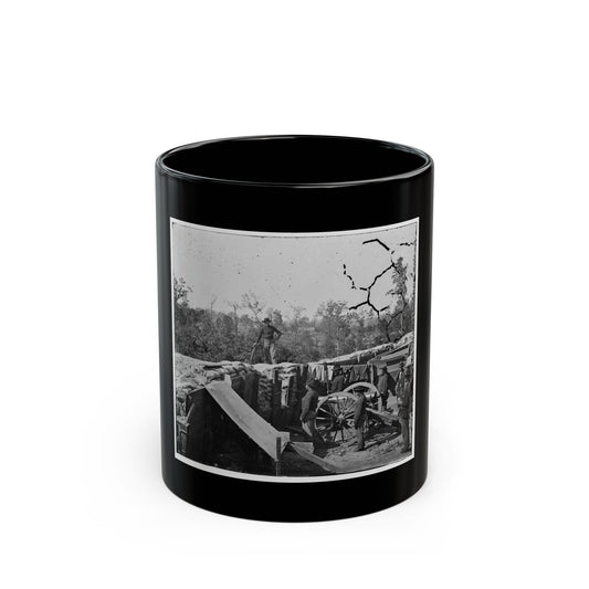 Atlanta, Georgia. Sherman's Men In Confederate Fort (U.S. Civil War) Black Coffee Mug