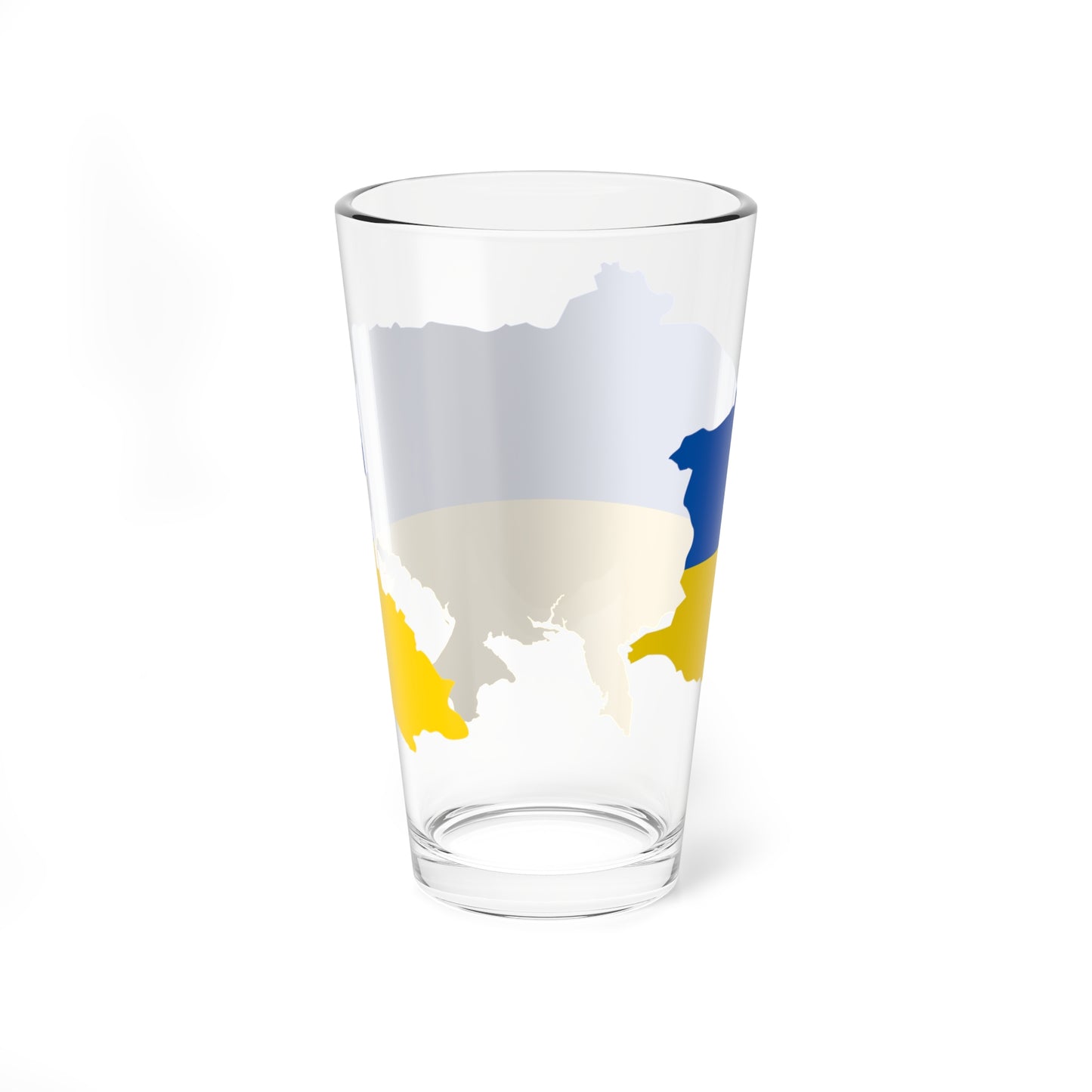 Flag map of Ukrainian Peoples Republic (Ukraine) Pint Glass 16oz