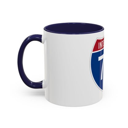 Interstate 76 Colorado Nebraska (U.S. Highways) Accent Coffee Mug
