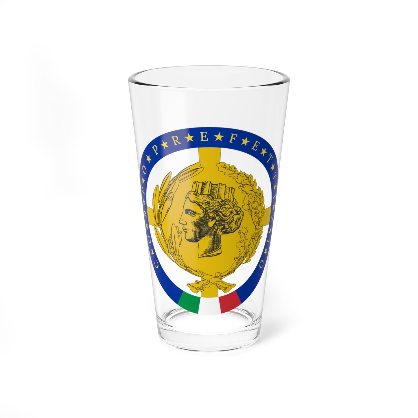 Distintivo corpo prefettizio (Italy) (Coat of Arms) Pint Glass 16oz