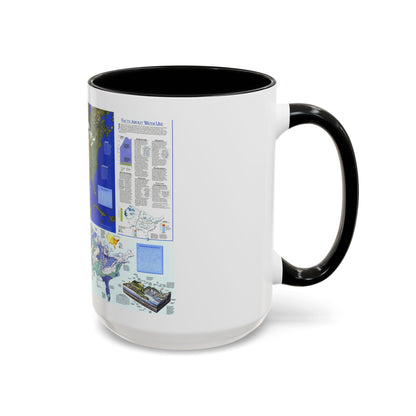 North America - Water- Precious Resource (1993) (Map) Accent Coffee Mug