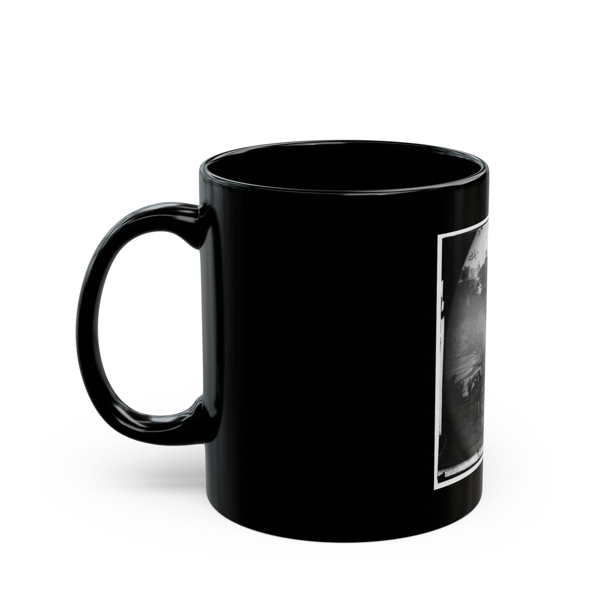 North Anna River, Va. Destroyed Bridge Of The Richmond And Fredericksburg Railroad (U.S. Civil War) Black Coffee Mug
