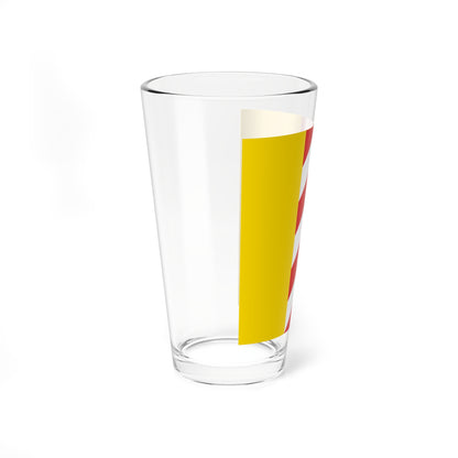 Old flag of Neuchatel (Switzerland) Pint Glass 16oz