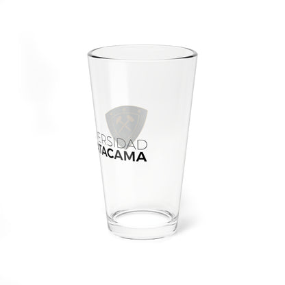 Universidad de Atacama logo 2016 (Chile) (Coat of Arms) Pint Glass 16oz