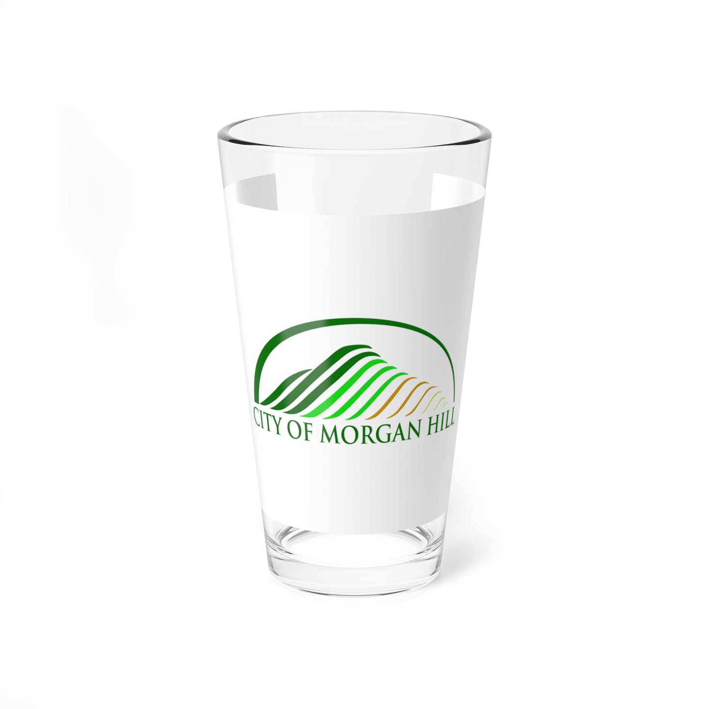Flag of Morgan Hill California (United States) Pint Glass 16oz