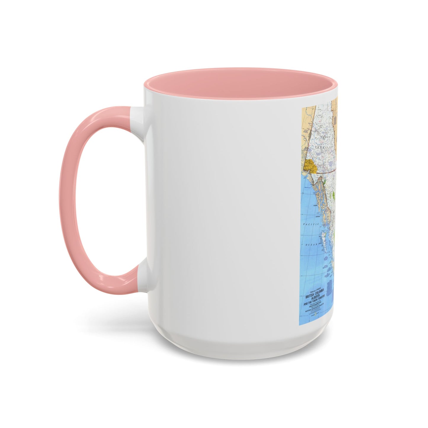 Canada - British Columbia, Alberta & Yukon (1978) (Map) Accent Coffee Mug