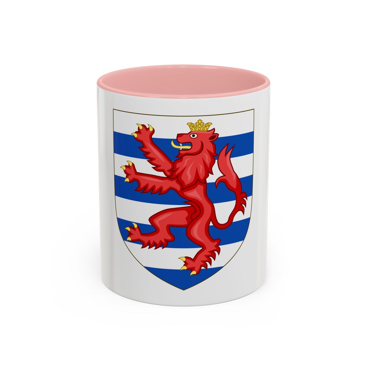 Coat of Arms of the House of Lusignan (Kings of Cyprus) - Accent Coffee Mug