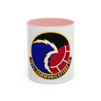 707th Communications Squadron (U.S. Air Force) Accent Coffee Mug