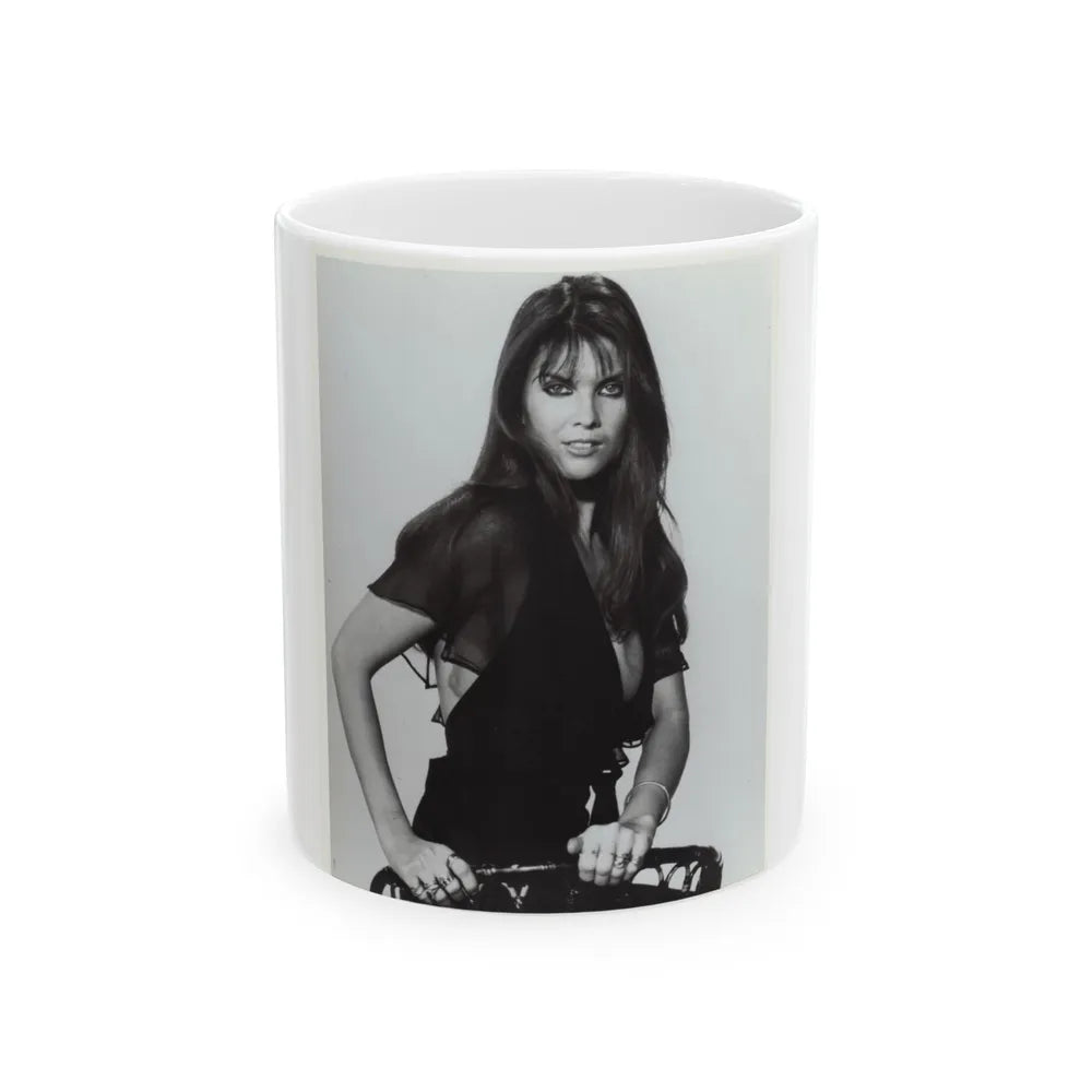 Caroline Munro #382 (Vintage Female Icon) White Coffee Mug-11oz-Go Mug Yourself