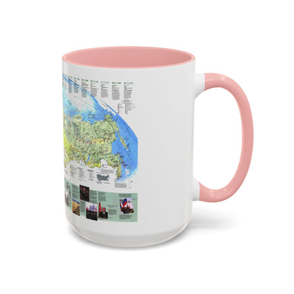 Russia - Communism to Capitalism (1993) (Map) Accent Coffee Mug
