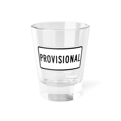 Temporary plate es (Puerto Rico) (Road Sign) Shot Glass 1.5oz