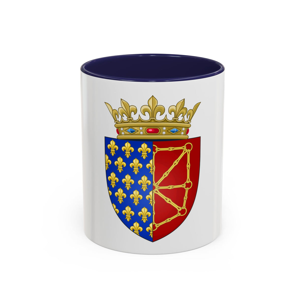 Arms of the Kingdom of France & Navarre - Accent Coffee Mug