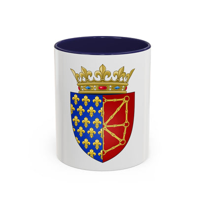 Arms of the Kingdom of France & Navarre - Accent Coffee Mug