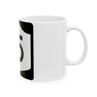 NY-15 (New York) (Road Sign) White Coffee Mug