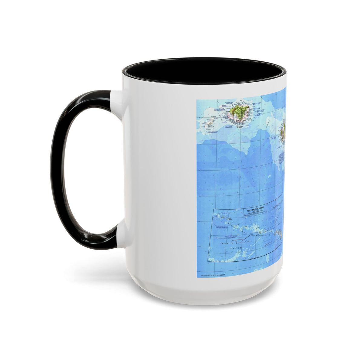 USA - Hawaii (1976) (Map) Accent Coffee Mug