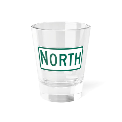 North plate Vermont (Vermont) (Road Sign) Shot Glass 1.5oz
