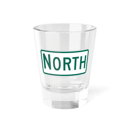 North plate Vermont (Vermont) (Road Sign) Shot Glass 1.5oz
