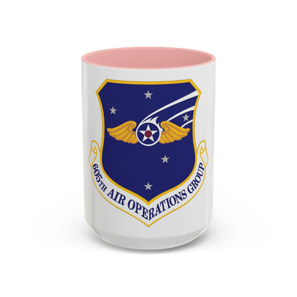 605th Air Operations Group (U.S. Air Force) Accent Coffee Mug