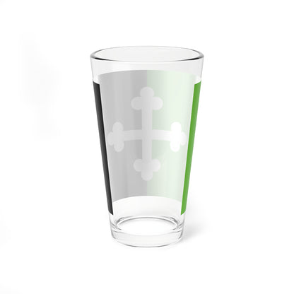 Flag of Bourg-en-Bresse (France) Pint Glass 16oz