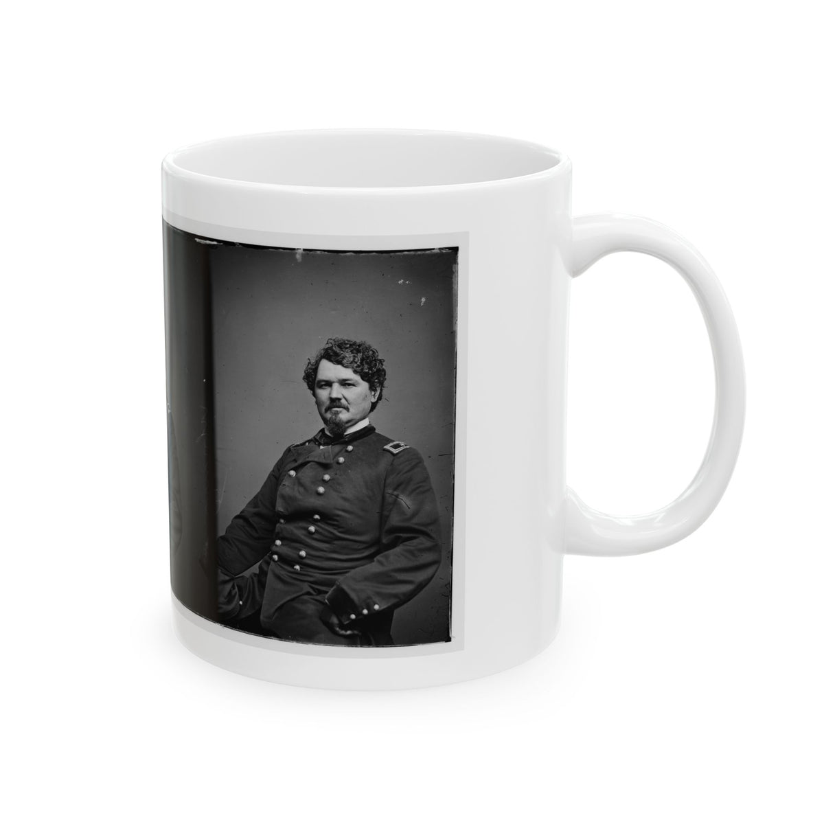 Portrait Of Brig. Gen. Samuel D. Sturgis, Officer Of The Federal Army (U.S. Civil War) White Coffee Mug