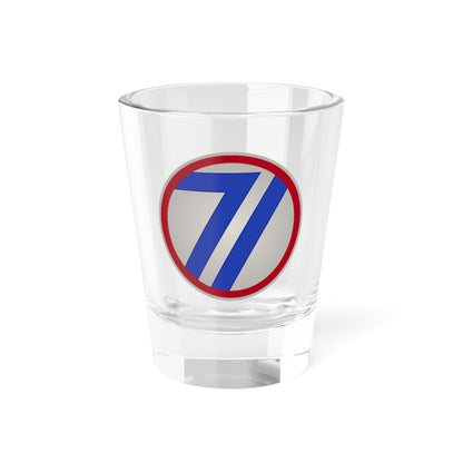 Verre à liqueur de la 71e division d'infanterie (armée américaine) 1,5 oz