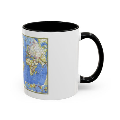 World Map (1965) (Map) Accent Coffee Mug
