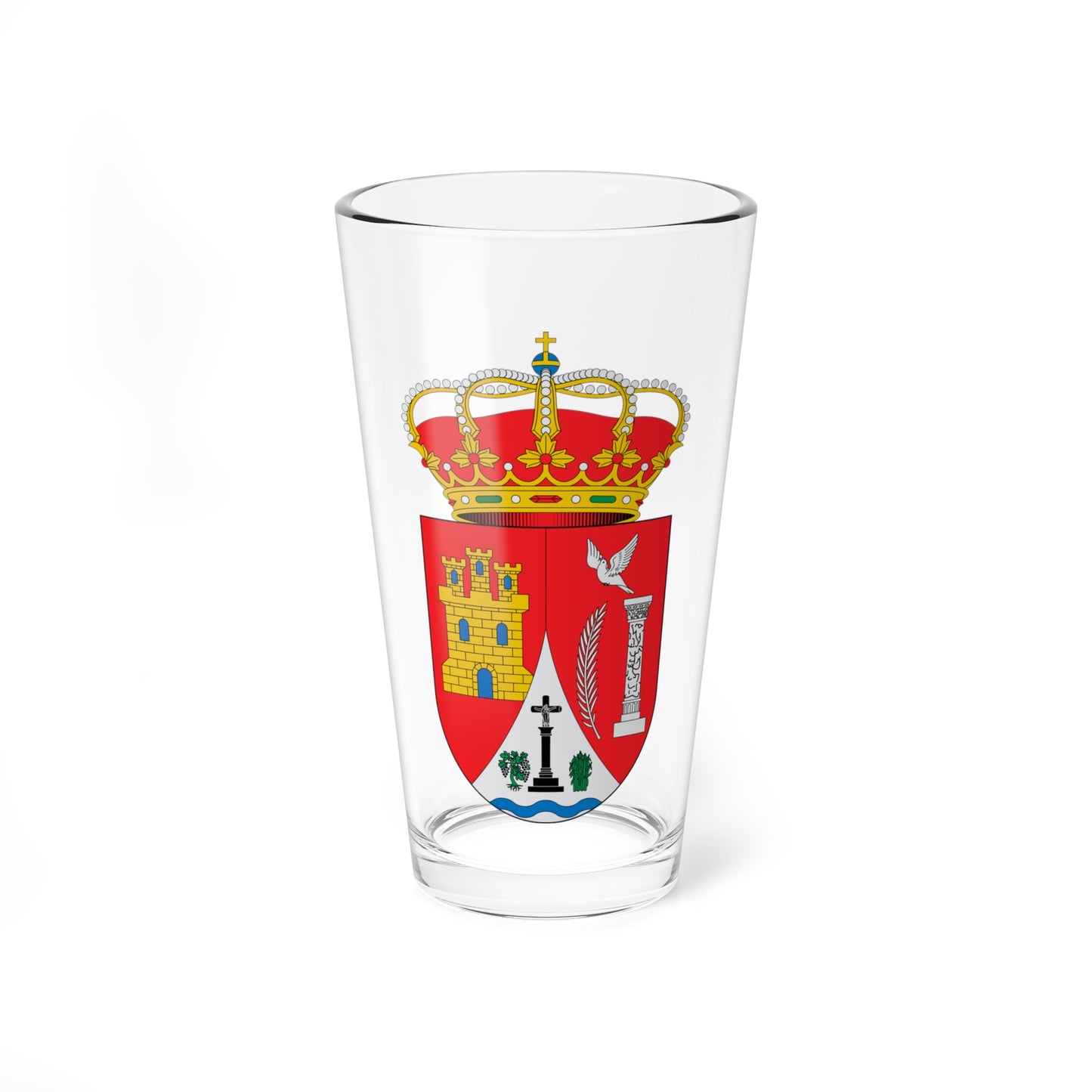 Escudo de Adrada de Haza Burgos (Spain) (Coat of Arms) Pint Glass 16oz