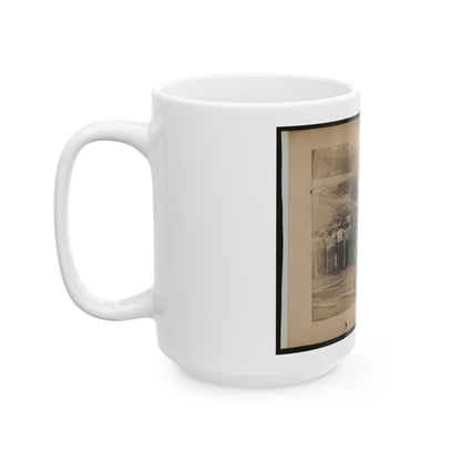 Railroad Construction Workers Holding Track (U.S. Civil War) White Coffee Mug