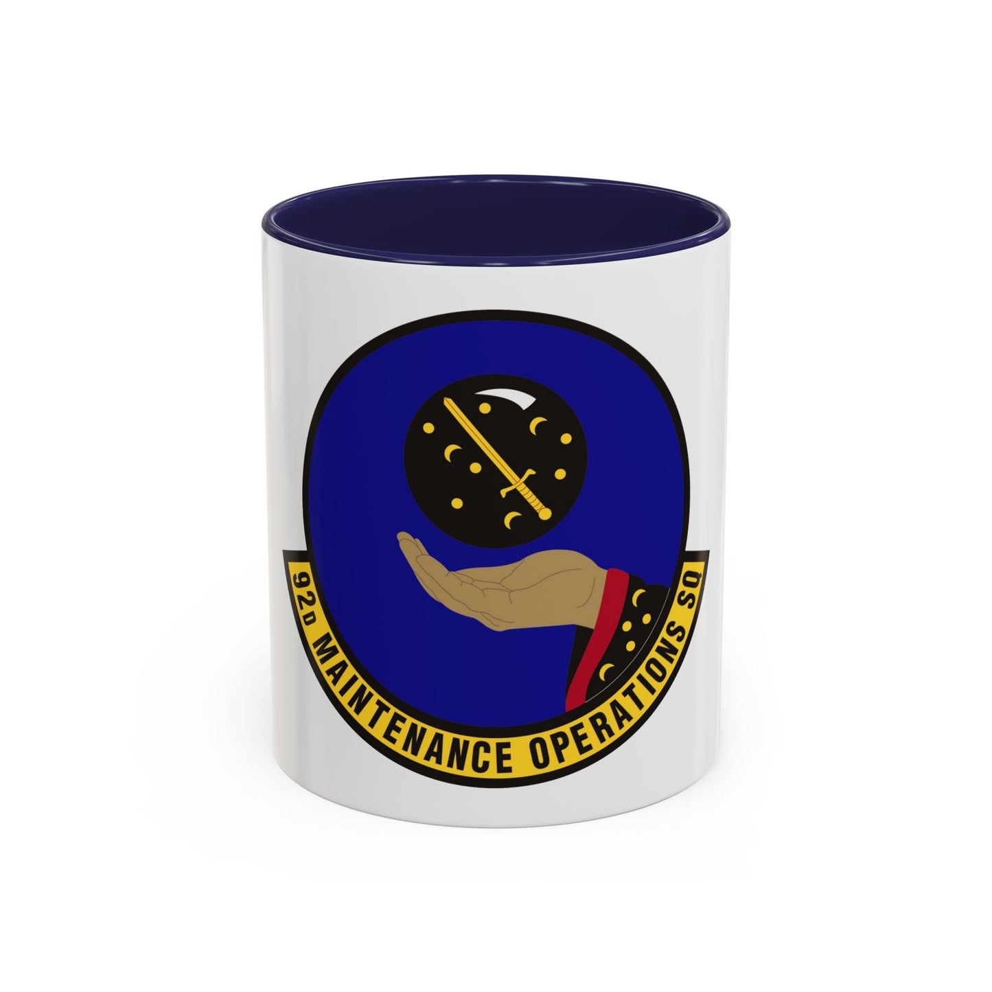 92 Maintenance Operations Squadron AMC (U.S. Air Force) Accent Coffee Mug