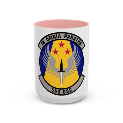 563d Operations Support Squadron (U.S. Air Force) Accent Coffee Mug